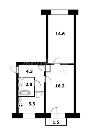 
   Продам 2-комнатную, 43.8 м², Тихвинская ул, 6

. Фото 12.