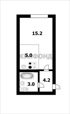 
   Продам студию, 27.4 м², Солнечный мкр, 3

. Фото 8.