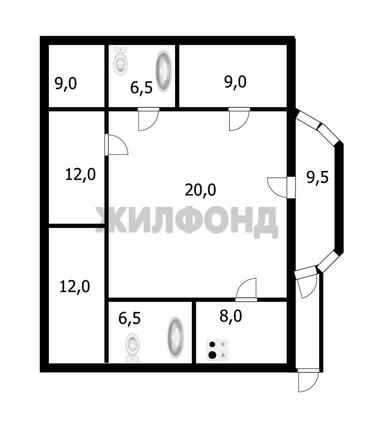 
   Продам дом, 92.5 м², Новосибирск

. Фото 31.