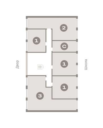 
   Продам 3-комнатную, 86.92 м², Европейский берег, дом 45

. Фото 1.