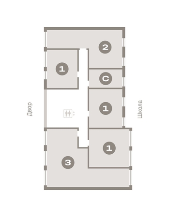 
   Продам 3-комнатную, 84.52 м², Европейский берег, дом 45

. Фото 1.