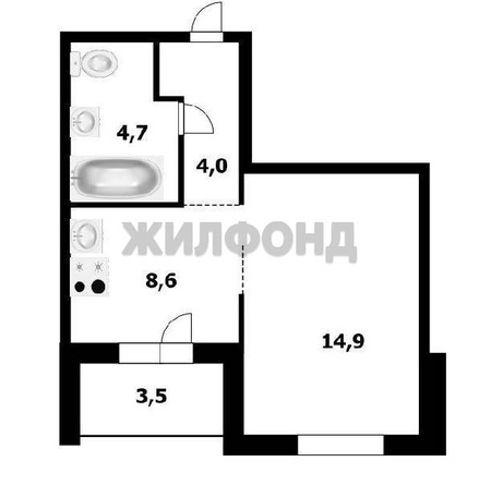 
   Продам 1-комнатную, 31.9 м², Рельефная ул, 106/3

. Фото 11.