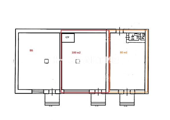 
   Сдам торговое помещение, 80 м², Народная ул, 1

. Фото 9.