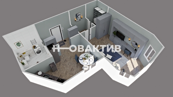 
   Продам 1-комнатную, 54.2 м², 2-й (4 мкр.) кв-л, 233

. Фото 36.