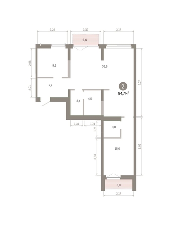 
  Продается 2-комн. квартира 84.6 м², в ЖК Европейский берег, дом 45. Фото 2.