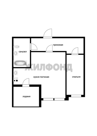 
   Продам 2-комнатную, 54.8 м², Кирова ул, 11

. Фото 14.