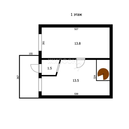 
   Продам дом, 59.2 м², Октябрьский

. Фото 14.