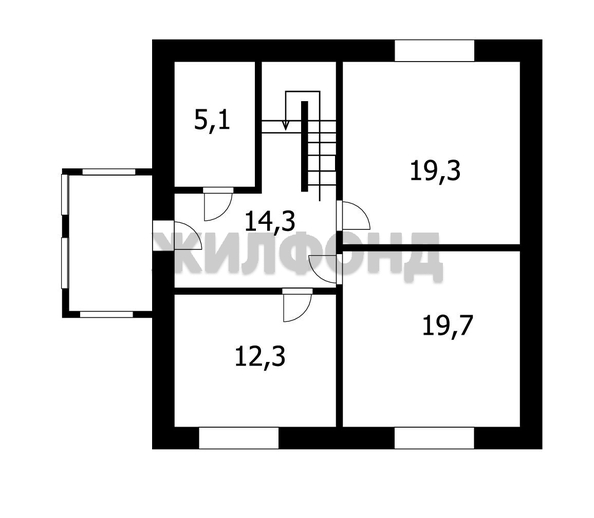 
   Продам дом, 159.4 м², Новосибирск

. Фото 11.