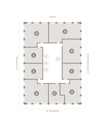 
   Продам 2-комнатную, 65.67 м², Мылзавод, дом 9

. Фото 1.