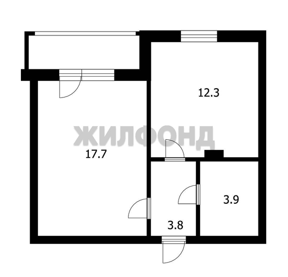 
  Продается 1-комн. квартира, 37.6 м², Вилюйская ул, д. 1
. Фото 3.