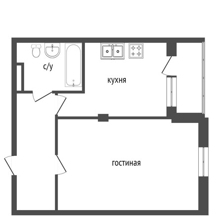 
   Продам 1-комнатную, 42.2 м², Дмитриева ул, 3/2

. Фото 9.