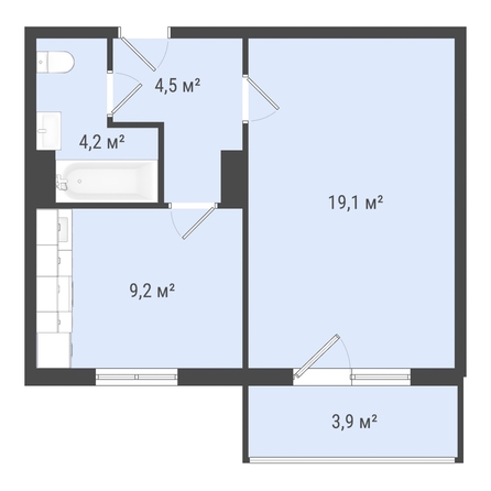 
   Продам 1-комнатную, 37 м², Амурский 6-й проезд, 12

. Фото 2.