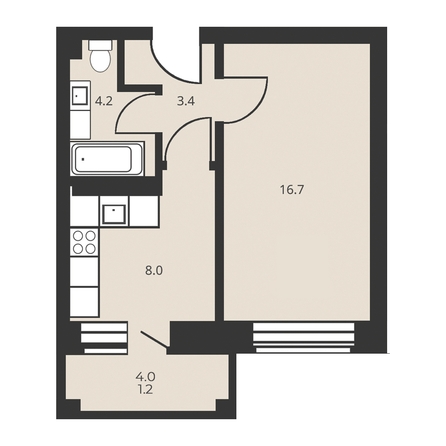 
   Продам 1-комнатную, 32 м², Амурский 6-й проезд, 14

. Фото 2.