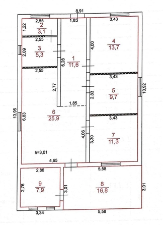 
   Продам дом, 111.3 м², Усть-Заостровка

. Фото 6.