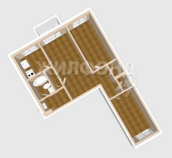 
   Продам 3-комнатную, 54.1 м², 1 Мая ул, 2

. Фото 2.