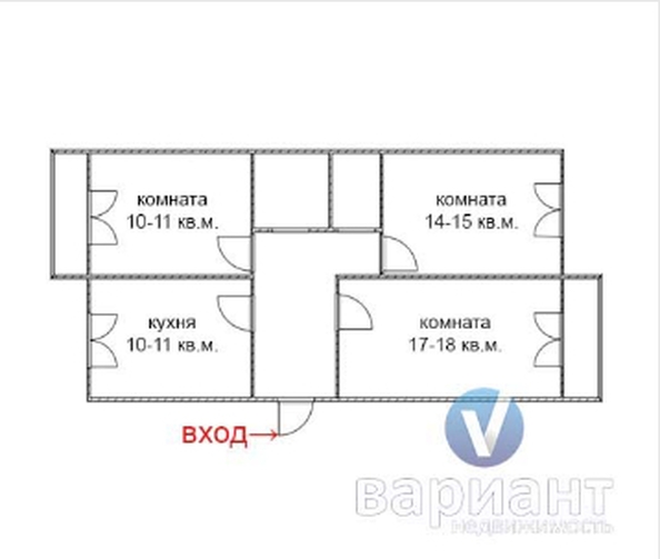 
   Продам 3-комнатную, 70 м², Пионерская ул, 17

. Фото 2.