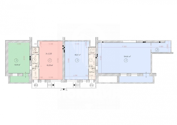 
  Продается универсальное помещение, 105 м², Тютчева ул, д. 8
. Фото 7.