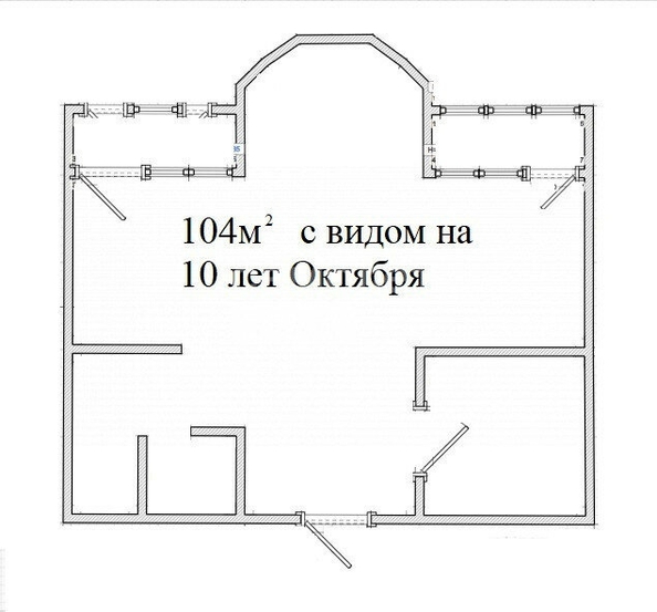 
  Продается 2-комн. квартира, 104 м², 10 лет Октября ул, д. 43/1
. Фото 1.