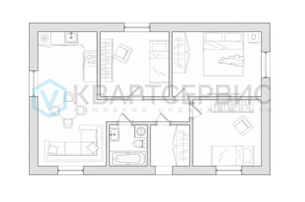 
  Продается дом, 72.8 м², деревня Пушкино
. Фото 3.