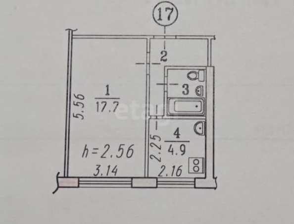
  Продается 1-комн. квартира, 29.2 м², Мельничная ул, д. 89Б
. Фото 5.
