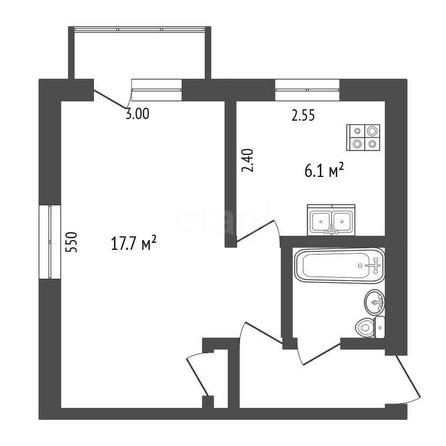 
  Продается 1-комн. квартира, 30.1 м², Орджоникидзе ул, д. 88
. Фото 5.