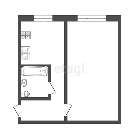 
  Продается 1-комн. квартира, 30.7 м², Бетховена ул, д. 23
. Фото 5.
