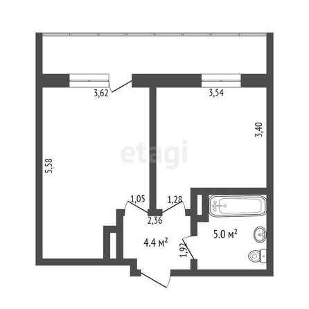
  Продается 1-комн. квартира, 38.4 м², Енисейская 3-я ул, д. 32/2
. Фото 5.