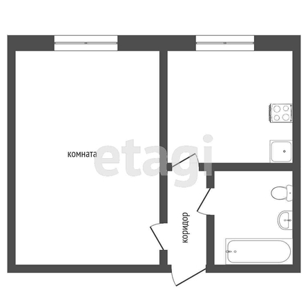 
  Продается 1-комн. квартира, 30 м², д. 15
. Фото 5.