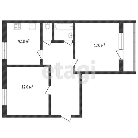 
  Продается 2-комн. квартира, 48 м², Молодежная 3-я ул, д. 64
. Фото 5.