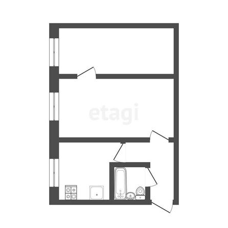 
  Продается 2-комн. квартира, 45.5 м², Химиков ул, д. 46
. Фото 5.
