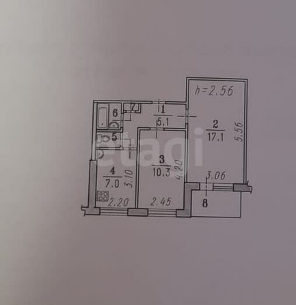 
  Продается 2-комн. квартира, 40 м², Крутогорская ул, д. 21
. Фото 4.