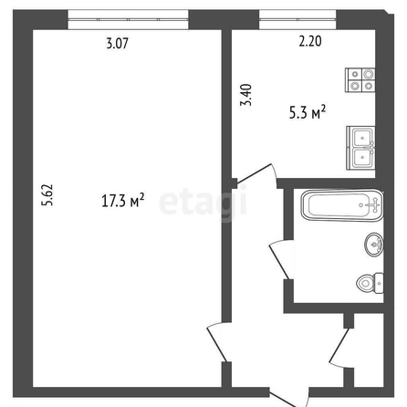 
  Продается 1-комн. квартира, 30 м², Северная 24-я ул, д. 192
. Фото 5.