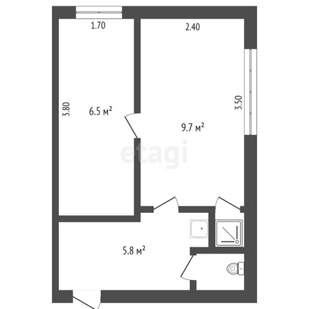 
  Продается 1-комн. квартира, 22.4 м², Энергетиков ул, д. 61
. Фото 5.