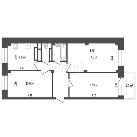 
  Продается 3-комн. квартира, 63.7 м², Перелета ул, д. 20
. Фото 5.