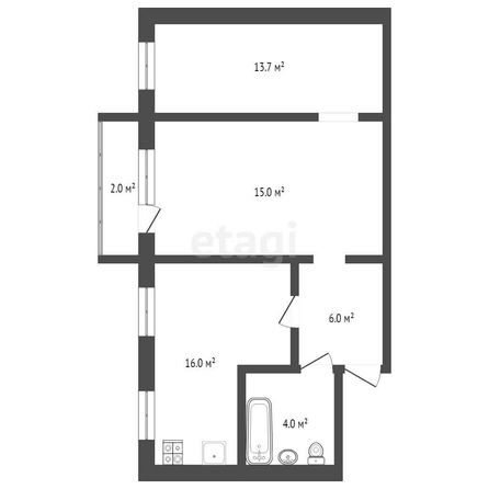 
  Продается 3-комн. квартира, 56 м², Транспортная 4-я ул, д. 12
. Фото 5.