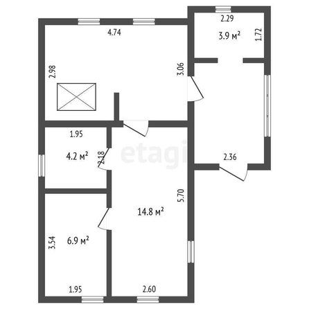 
  Продается дом, 53 м², Омск
. Фото 5.