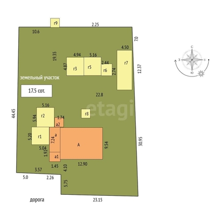 
  Продается дом, 123.9 м², село Красноярка
. Фото 4.