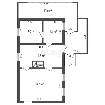 
  Продается дом, 62.5 м², Омск
. Фото 3.