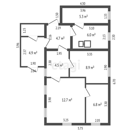 
  Продается дом, 38.9 м², Омск
. Фото 5.