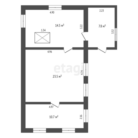 
  Продается дом, 60 м², Омск
. Фото 4.