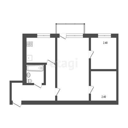 
  Продается 3-комн. квартира, 42 м², Кировская 8-я ул, д. 70
. Фото 5.