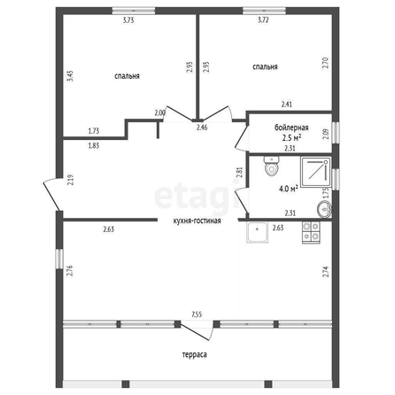 
  Продается дом, 64.8 м², поселок Магистральный
. Фото 4.