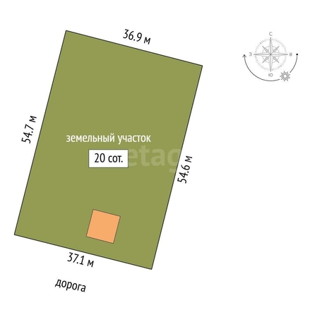 
  Продается дом, 31.7 м², деревня Зеленовка
. Фото 5.