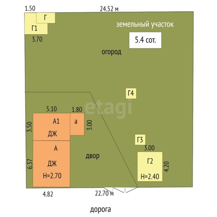 
  Продается дом, 42.6 м², Омск
. Фото 5.