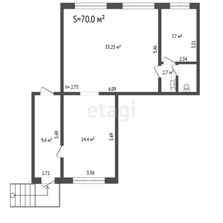 
  Сдается торговая площадь, 70 м², Кирова ул, д. 47
. Фото 5.