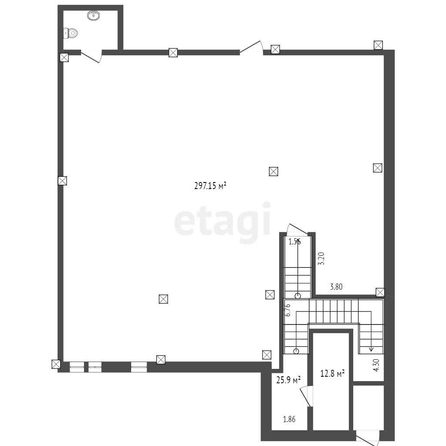 
  Сдается универсальное помещение, 297 м², Лукашевича ул, д. 8/3
. Фото 5.