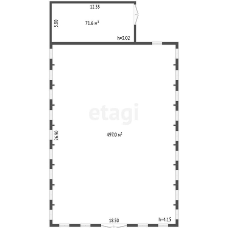 
  Продается производственное помещение, 568 м², Казахстанская 1-я ул, д. 9
. Фото 5.