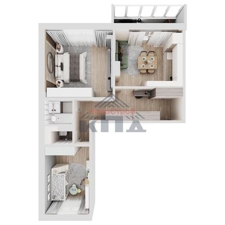 
  Продается 2-комн. квартира, 68 м², ЖК Дом на Марьяновской
. Фото 3.