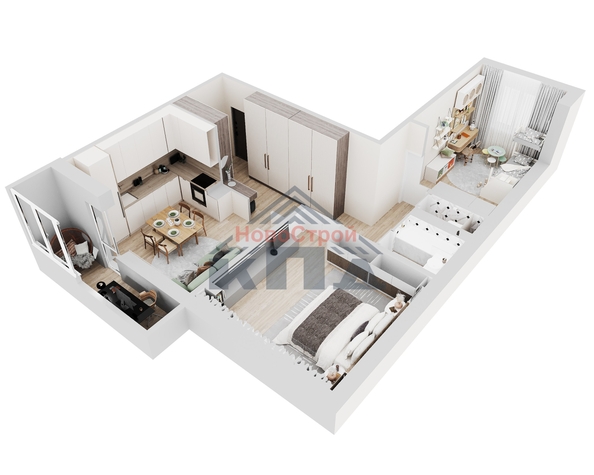 
  Продается 2-комн. квартира, 67 м², ЖК Дом на Марьяновской
. Фото 2.