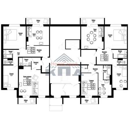 
  Продается 2-комн. квартира, 67 м², ЖК Дом на Марьяновской
. Фото 4.